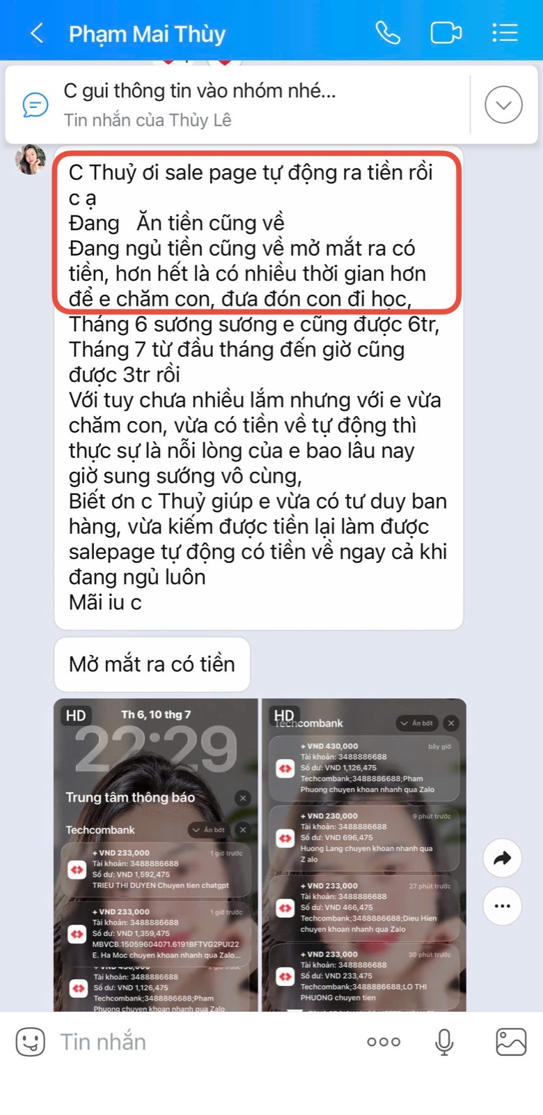 Feedback kết quả học viên 3