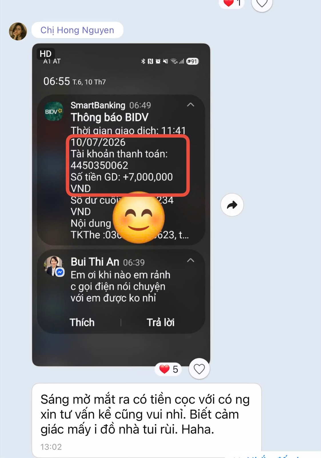 Feedback kết quả học viên 5