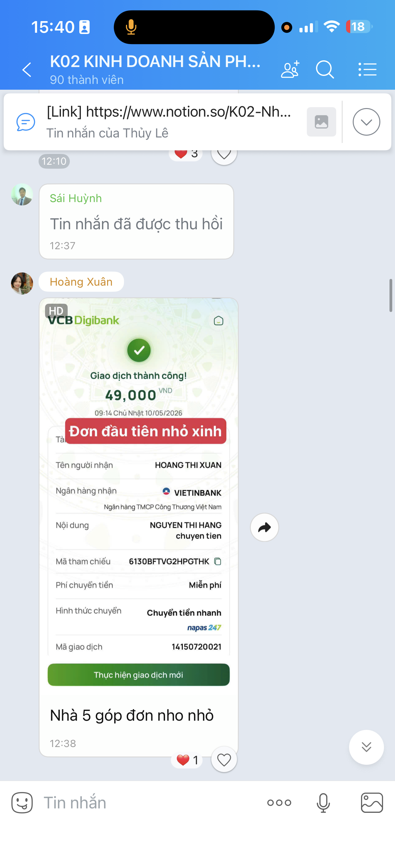 Đơn đầu tiên 49 nghìn đồng