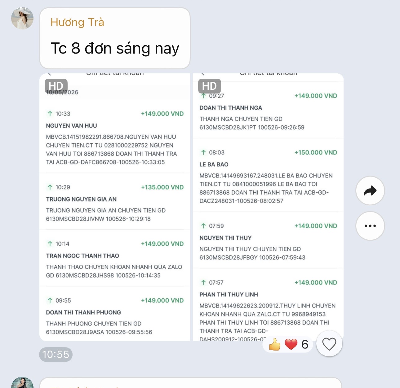 Tám đơn trong một buổi sáng