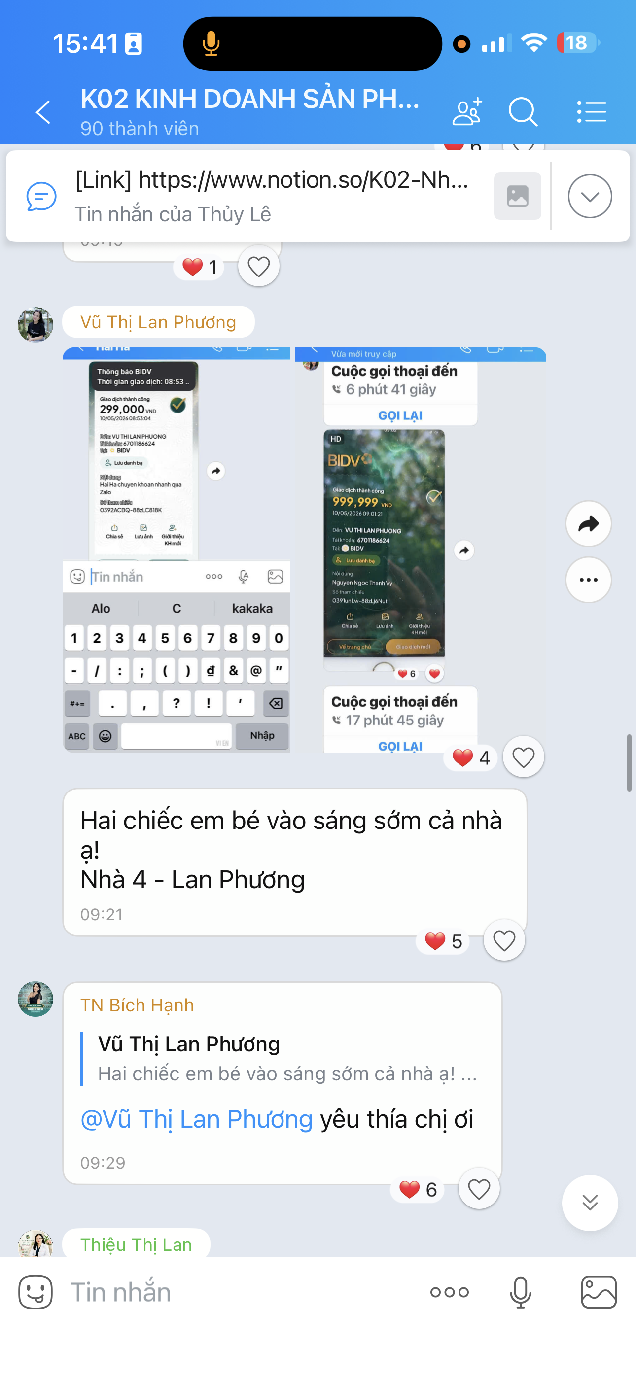 Hai giao dịch trong một buổi